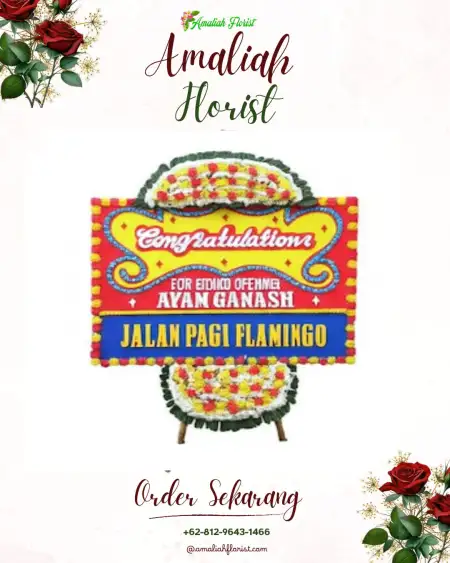 Sewa Papan Bunga Mutihan